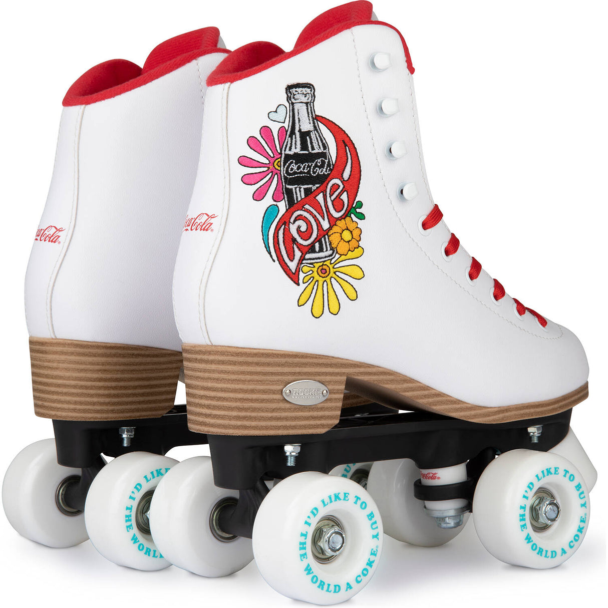 Rookie x Coca-Cola Love Quad Roller Skates - White
