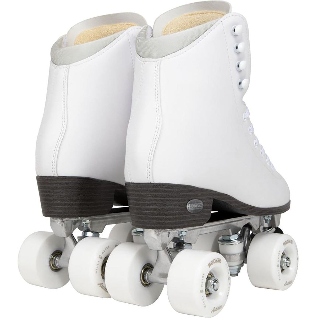 Rookie Artistic Quad Roller Skates - White