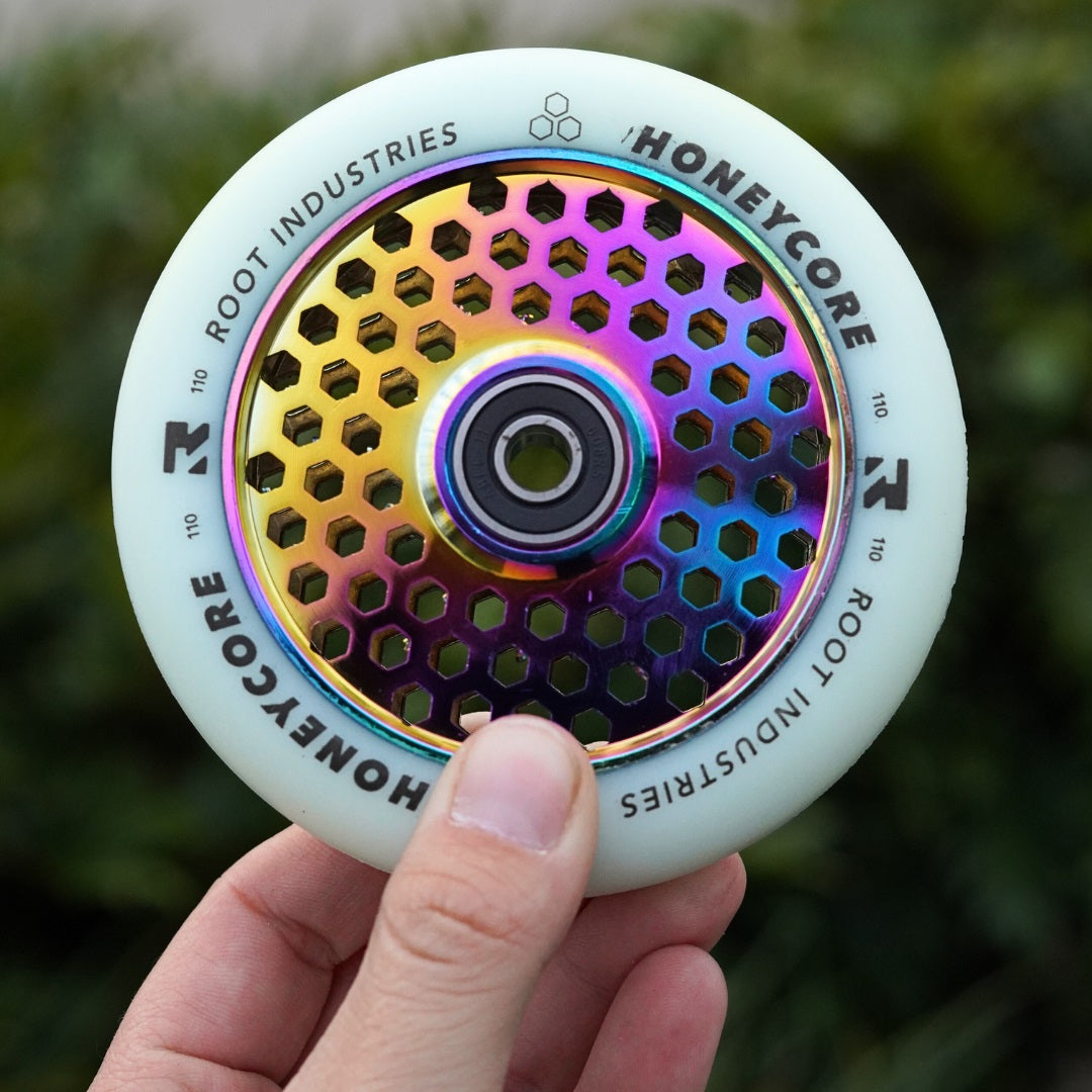Root Honey Core 110mm Scooter Wheel - White/Rocket Fuel
