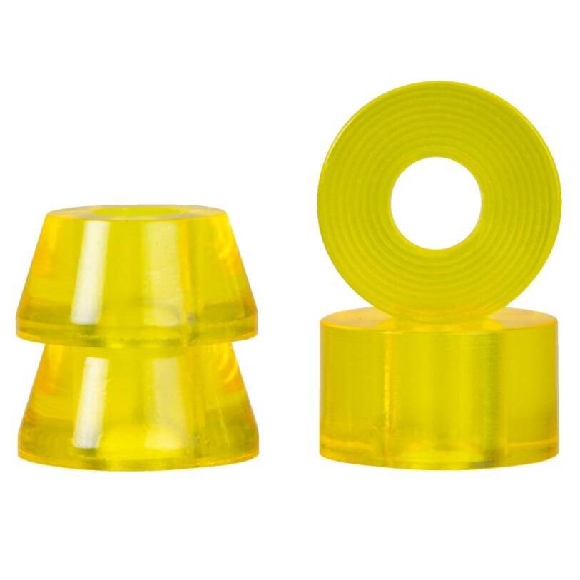 Rookie Conical & Barrel Roller Skate Bushings - Clear Yellow 85a