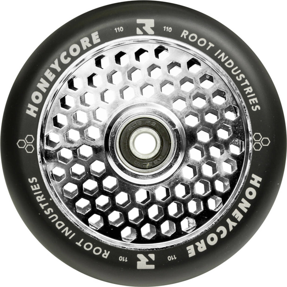 Root Industries 110mm Honey Core Scooter Wheel - Black/Mirror