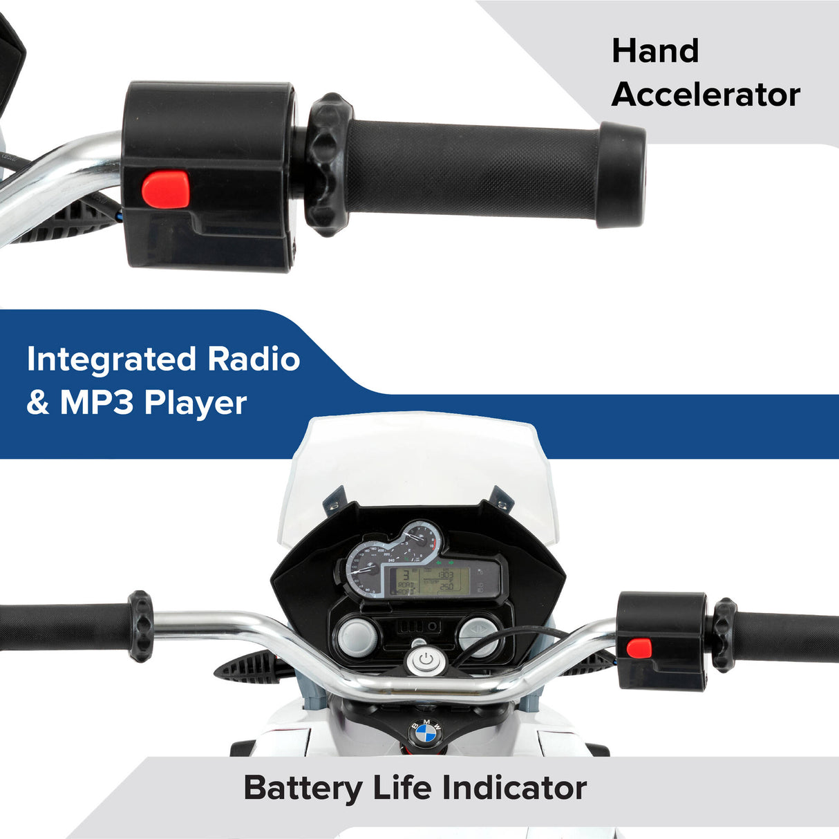 Rollplay BMW R1200 GS Motorbike 12 Volt Electric Ride On