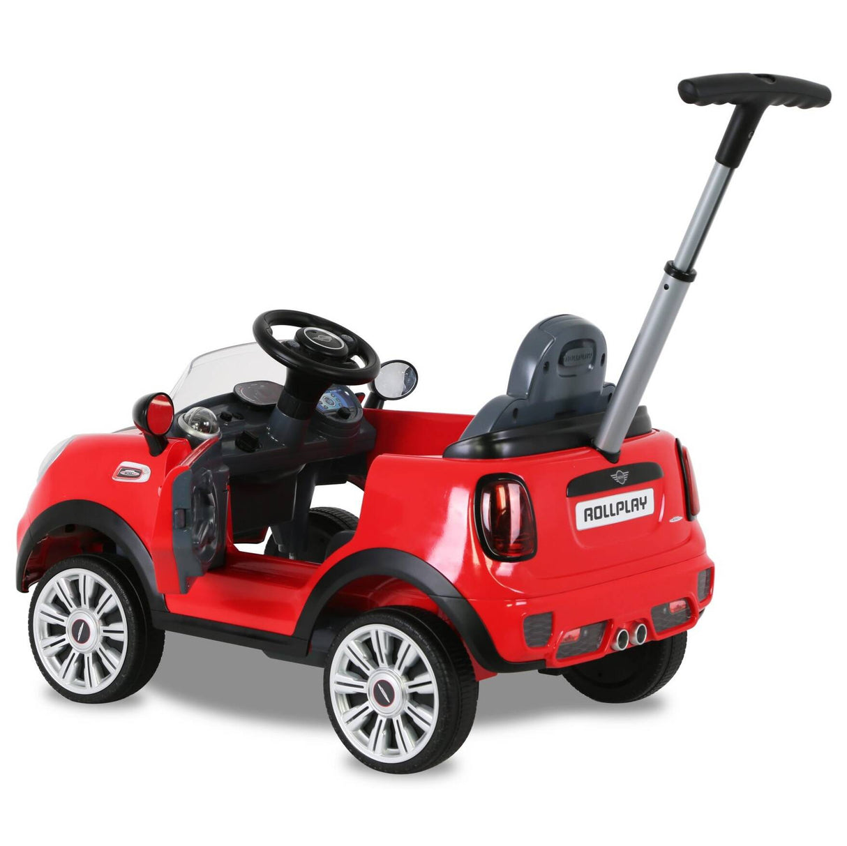 Rollplay Mini Cooper Push Car w/ Parental Handle - Red