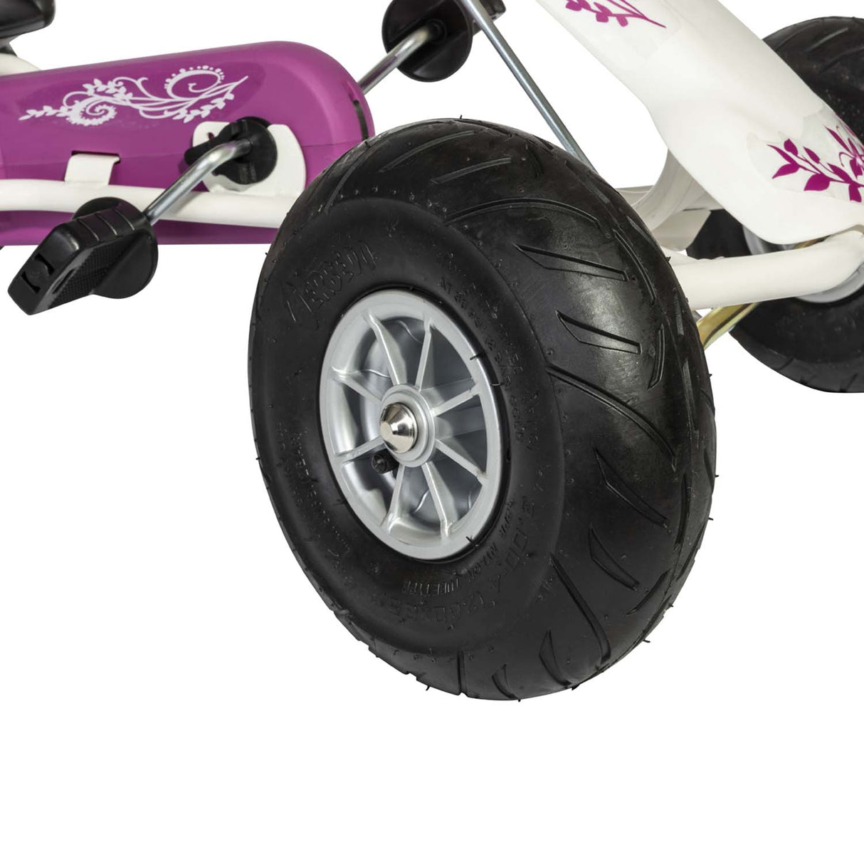 Rolly Toys Air Runner Go Kart - Pink/White