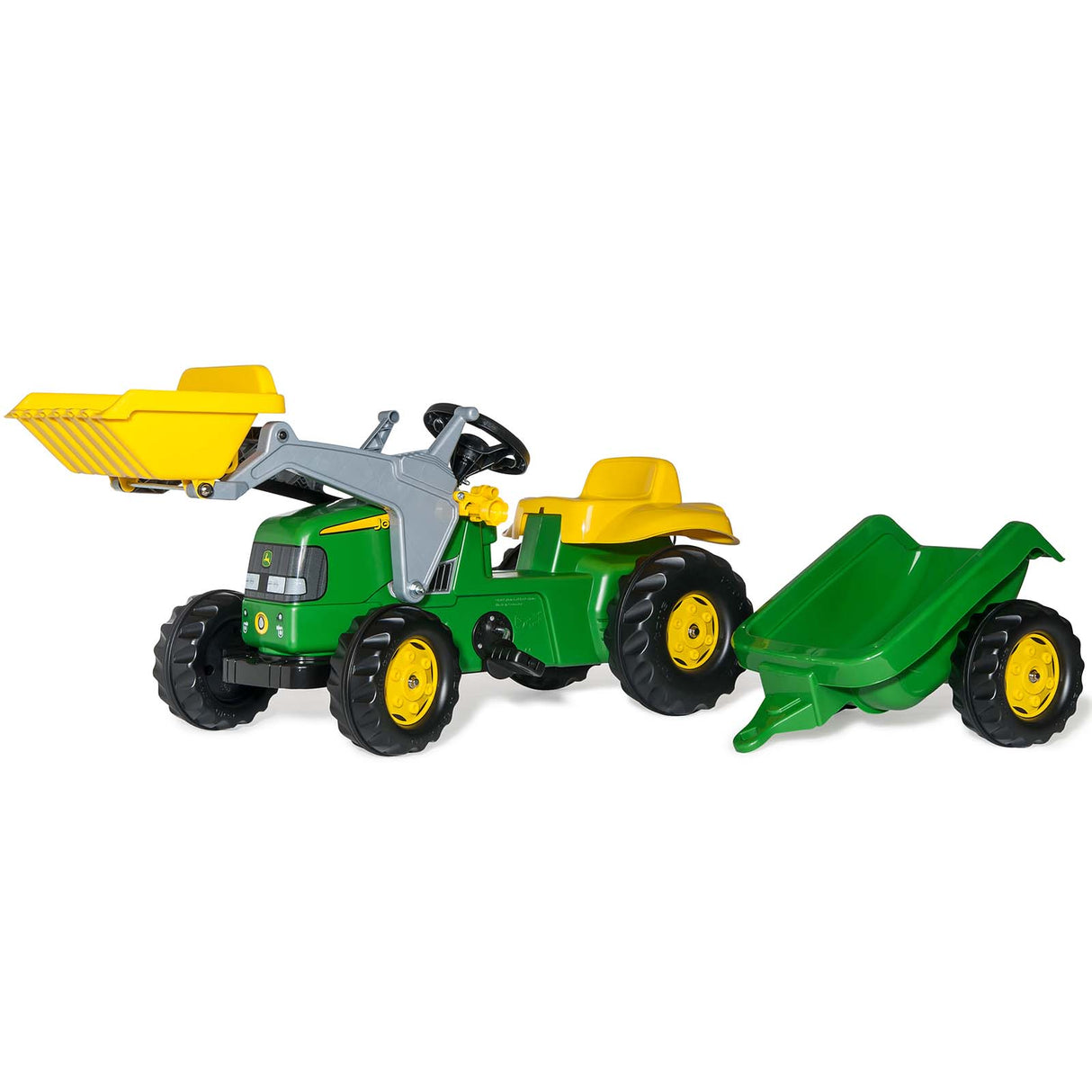 Rolly Toys John Deere Tractor Frontloader w/ Trailer