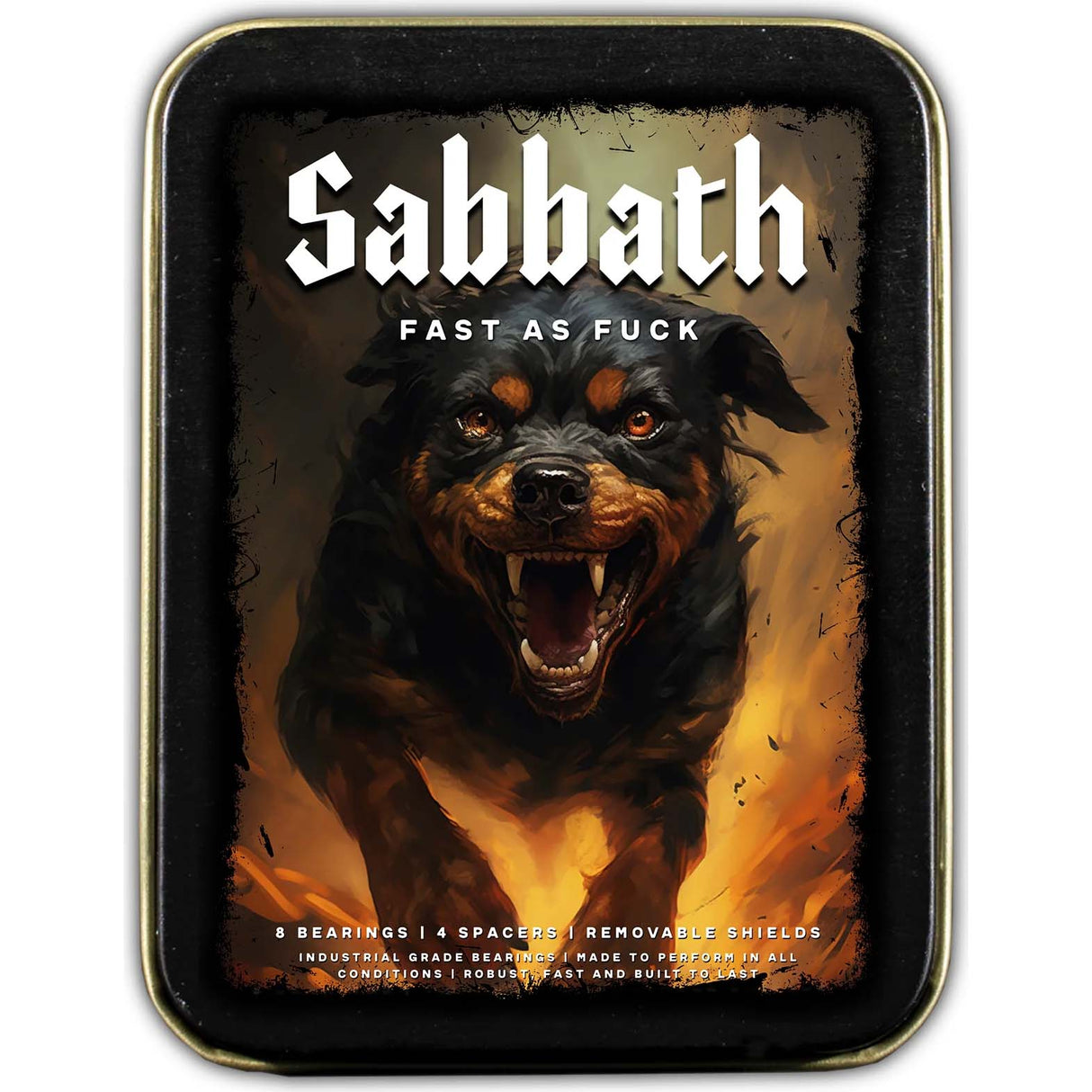 Sabbath Wheels Fast As F Board Bearings - Black
