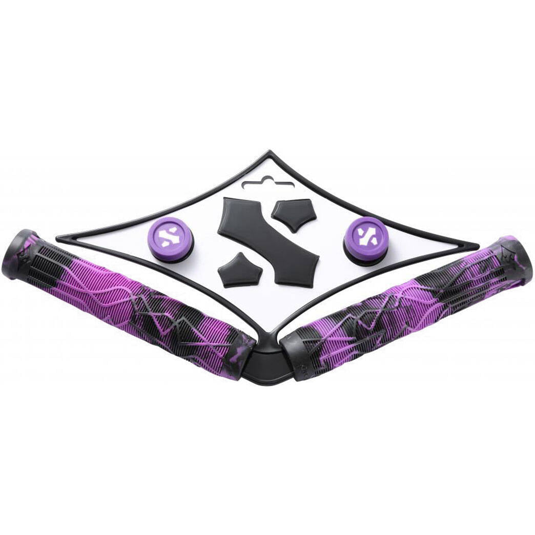 Sacrifice Spy Scooter Grips - Black/Purple