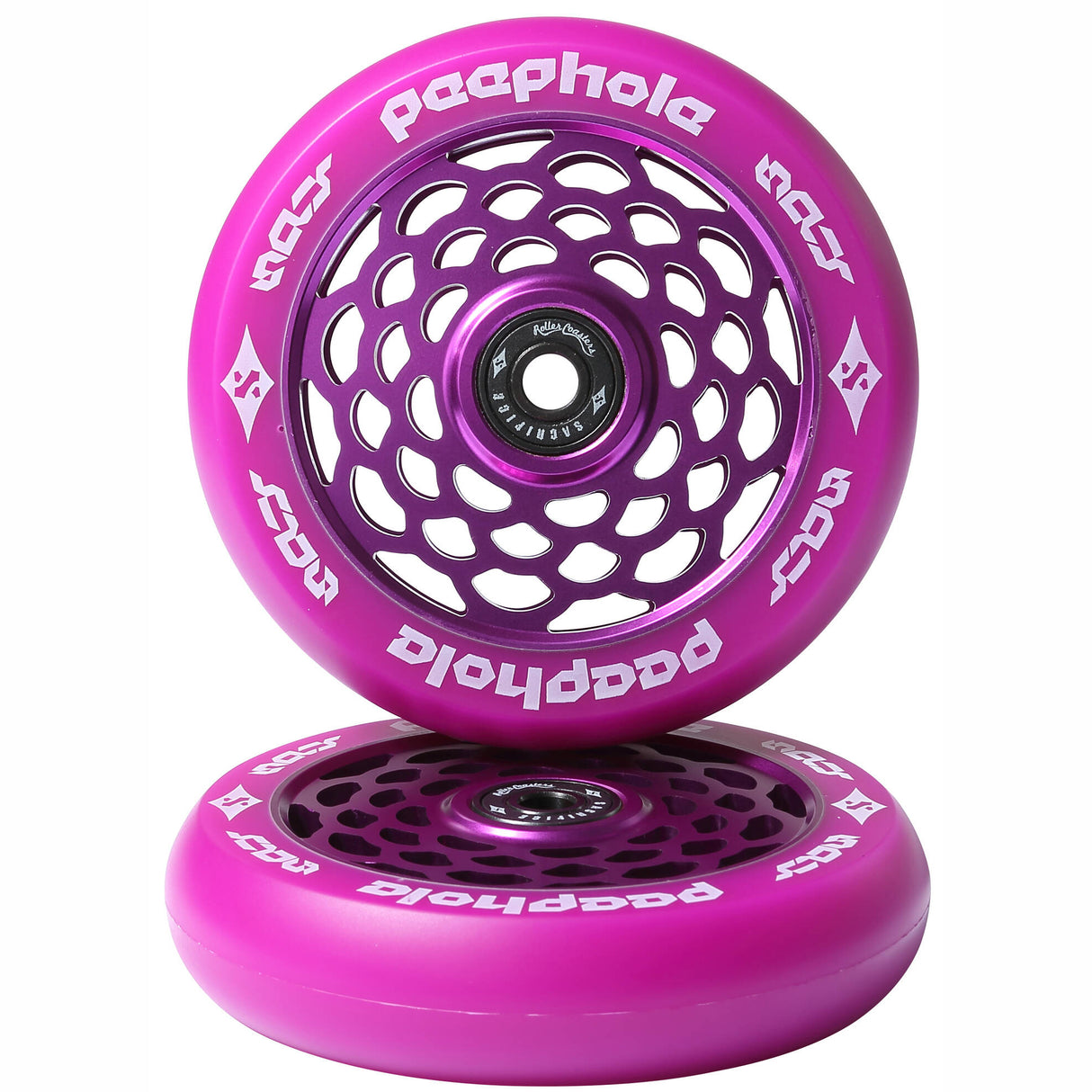 Sacrifice Peephole Scooter Wheels 110mm (pair) - Purple