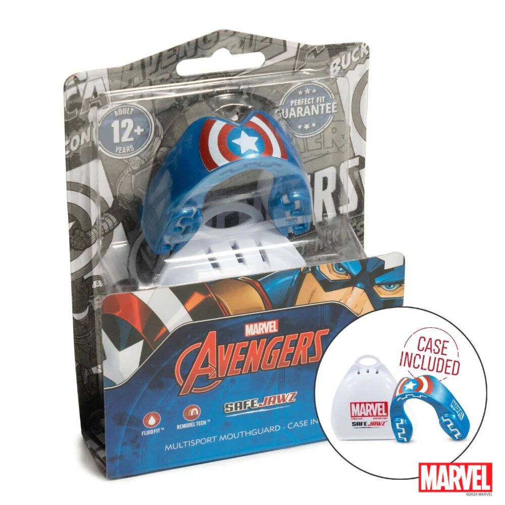 Safejawz Marvel Junior Mouth Guards - Captain America