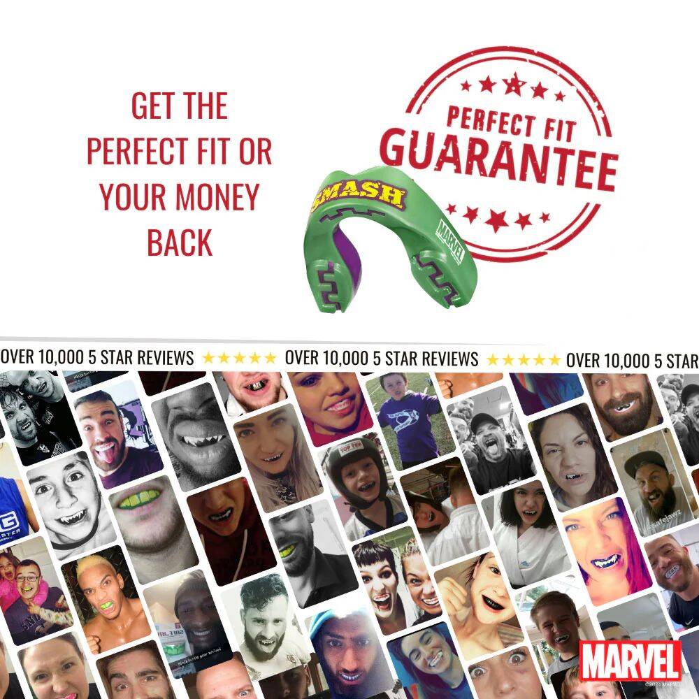 Safejawz Marvel Junior Mouth Guards - The Hulk