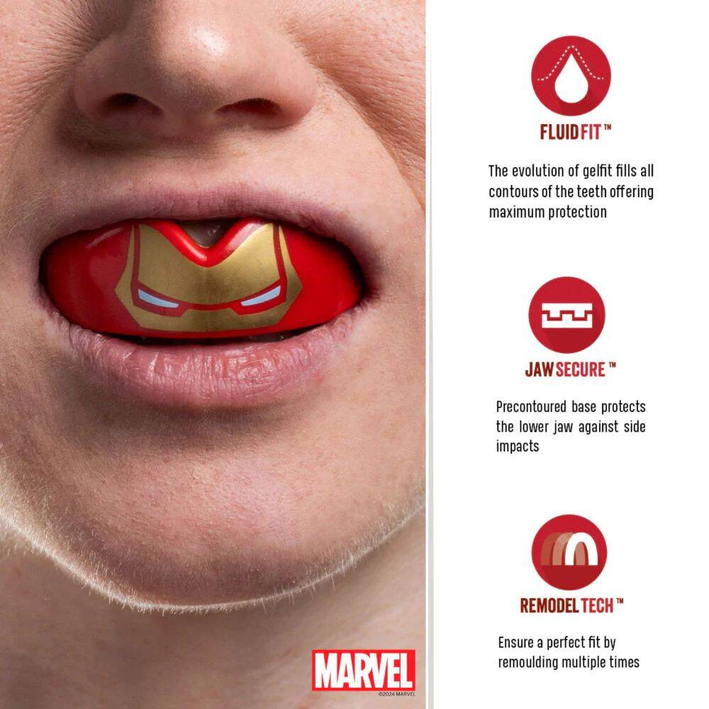 Safejawz Marvel Junior Mouth Guards - Iron-Man