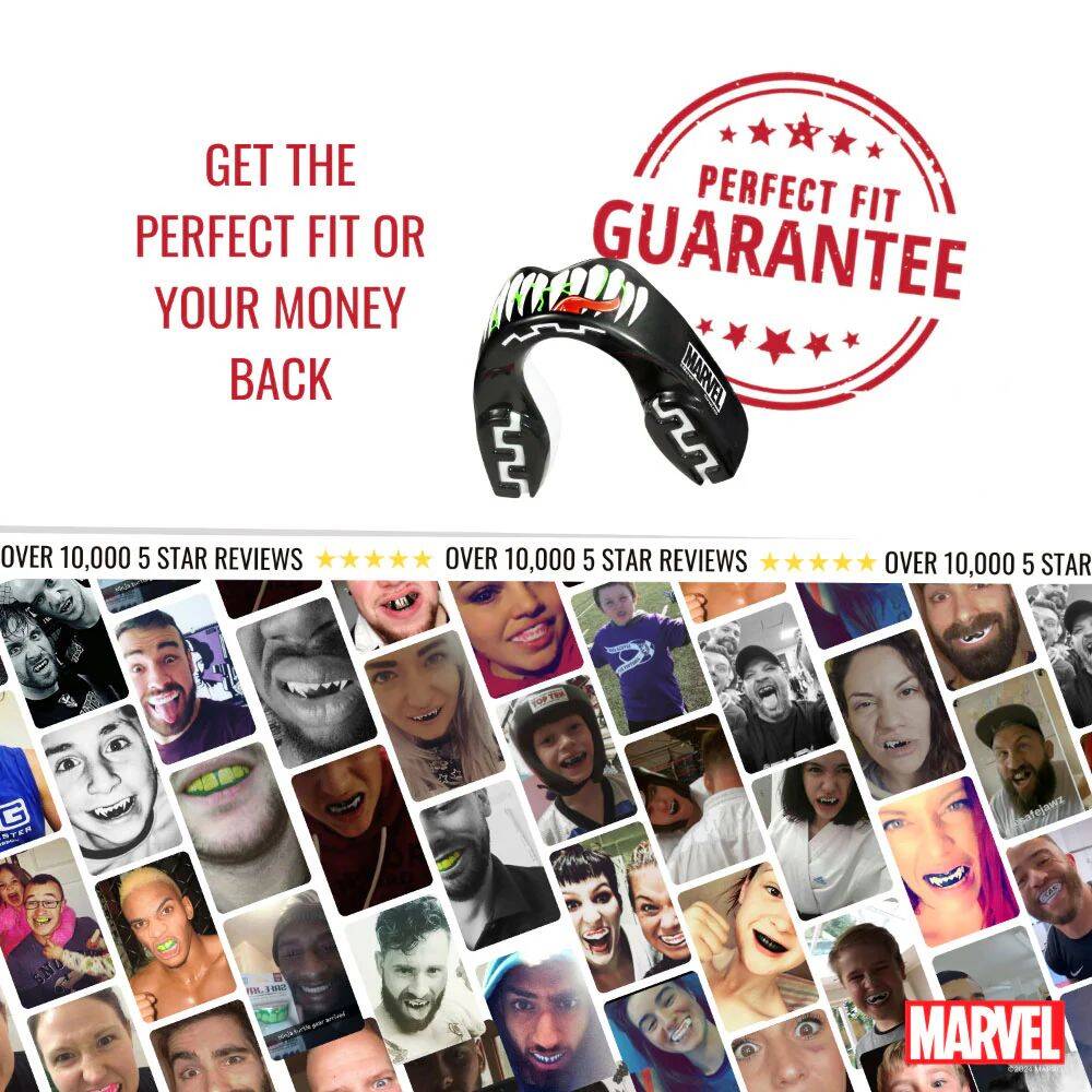 Safejawz Marvel Junior Mouth Guards - Venom