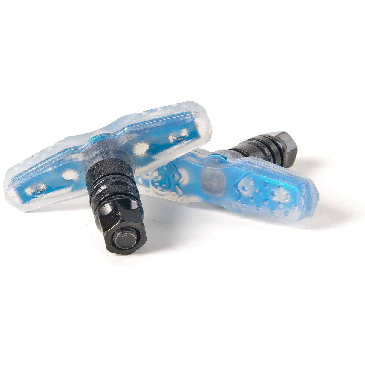Saltplus Propeller BMX Brake Pads - Clear/Cyan