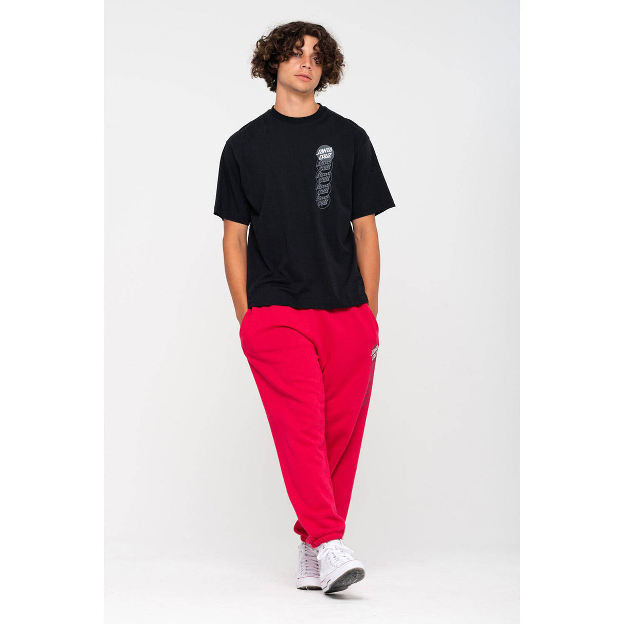 Santa Cruz Descend Dot T Shirt - Black