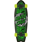 Santa Cruz Flier Collage Dot Shark Complete Cruiser - Green 27.7"