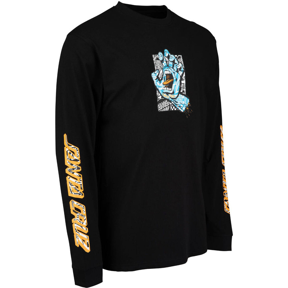 Santa Cruz Flier Hand Longsleeve T Shirt - Black