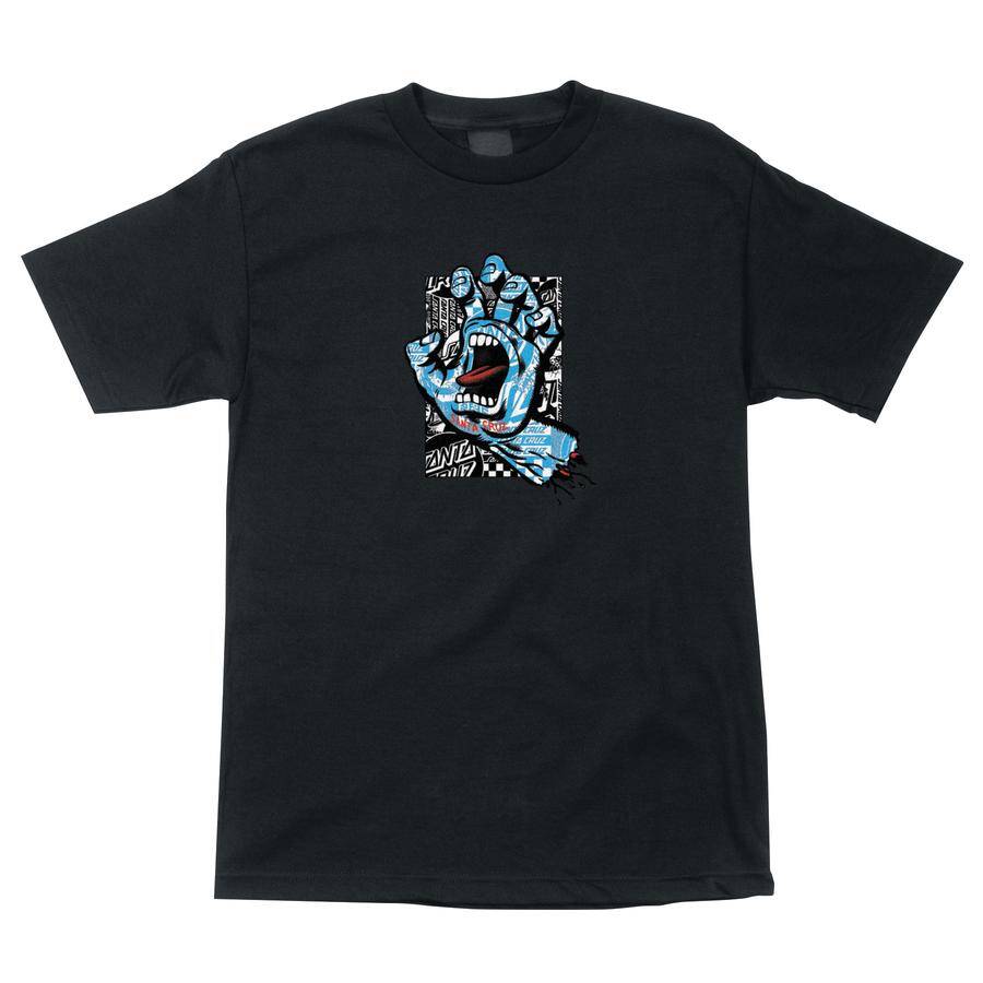 Santa Cruz Flier Hand T Shirt - Black