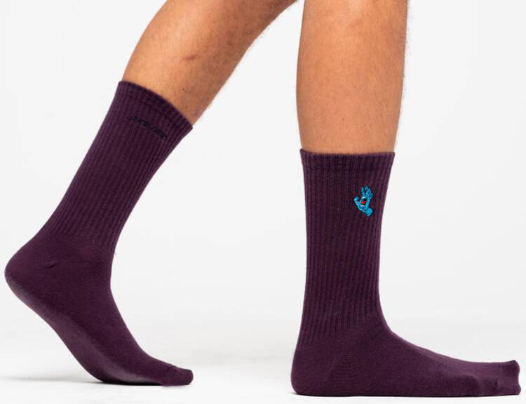 Santa Cruz Screaming Mini Hand Socks - Damson