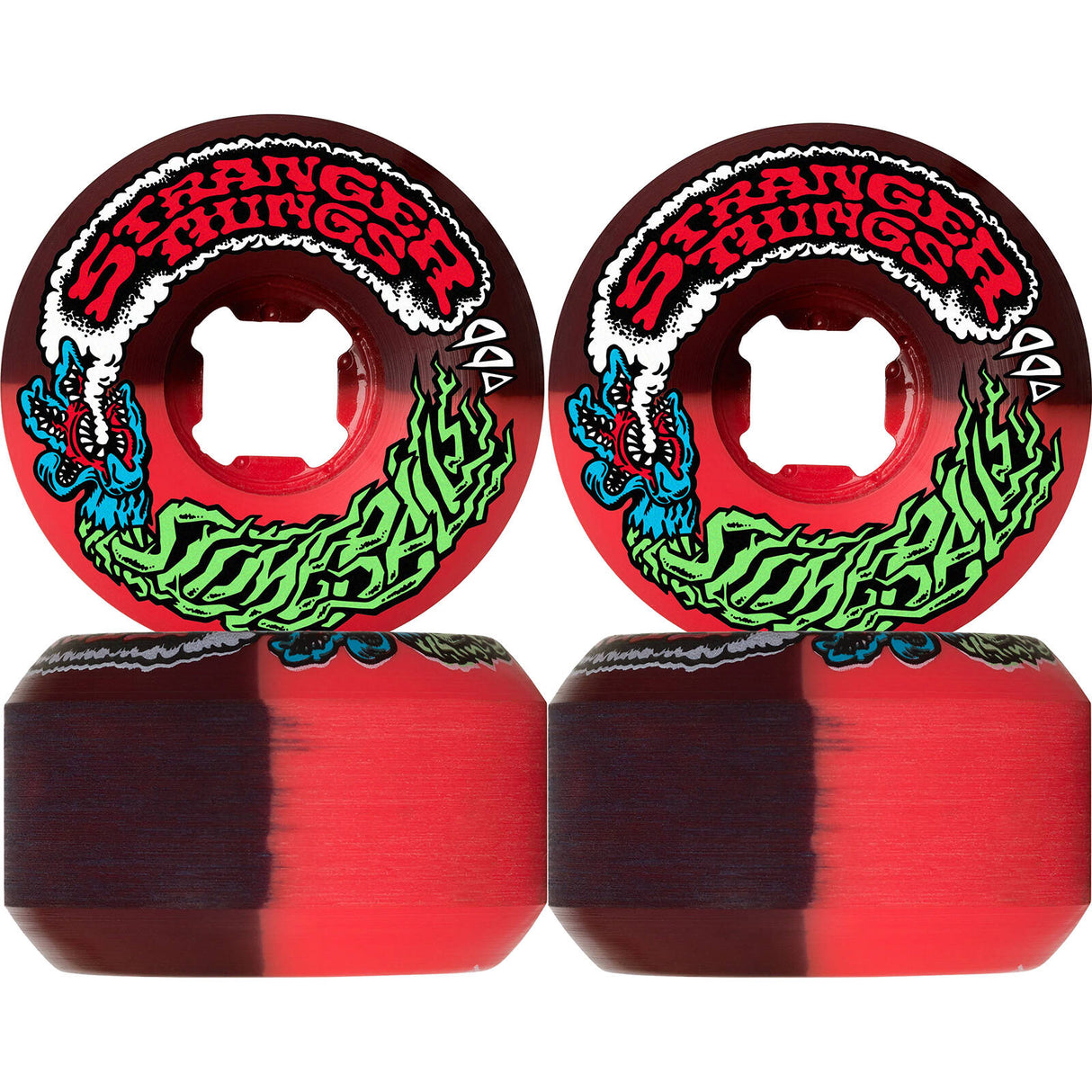 Santa Cruz Slime Balls x Stranger Things Vomit Skateboard Wheels - 54mm
