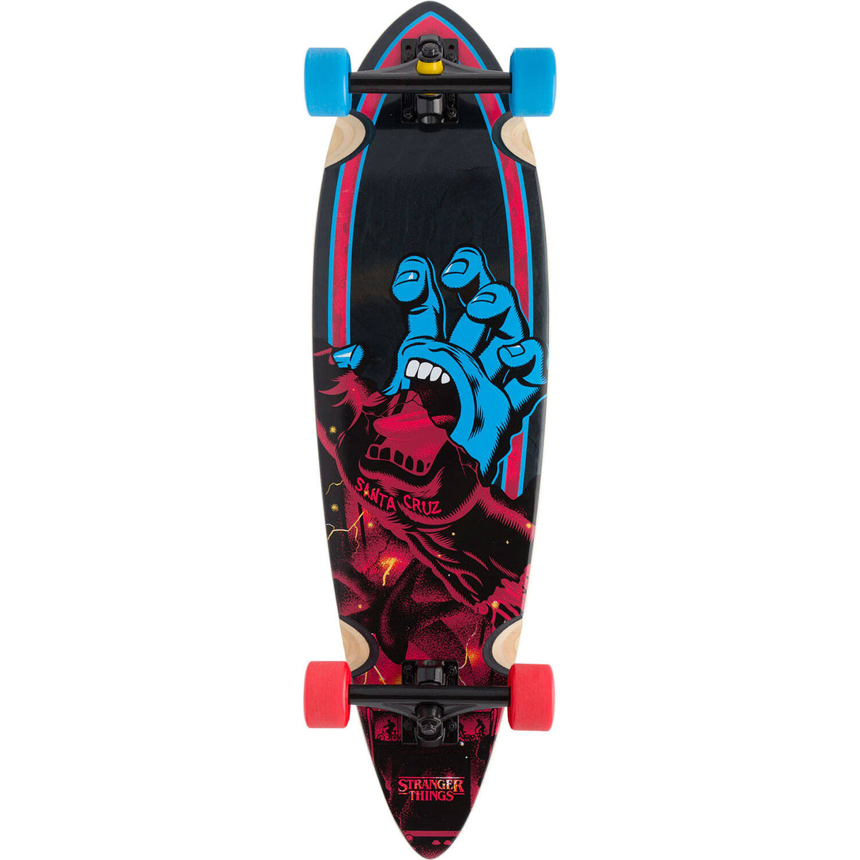 Santa Cruz x Stranger Things Screaming Hand Complete Cruzer Skateboard - 33"