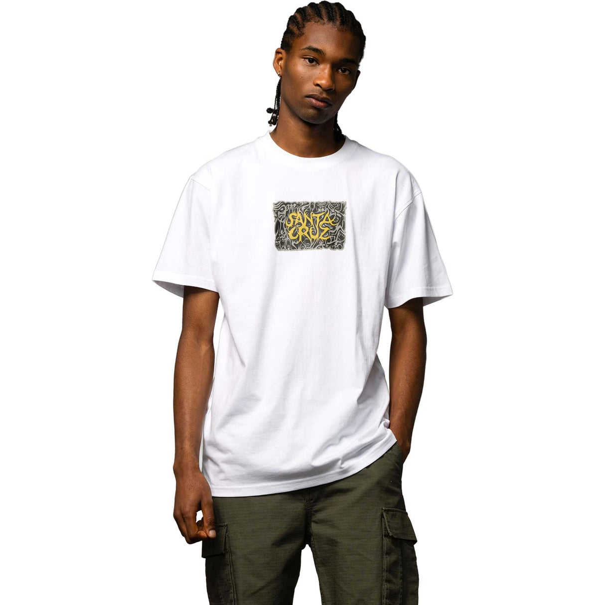 Santa Cruz Knox Faces T Shirt - White