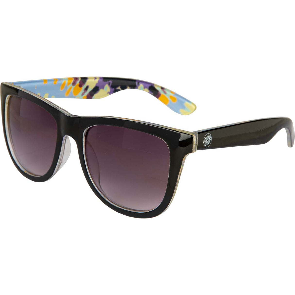 Santa Cruz Opus Dot Sunglasses - Black/Purple Rainbow
