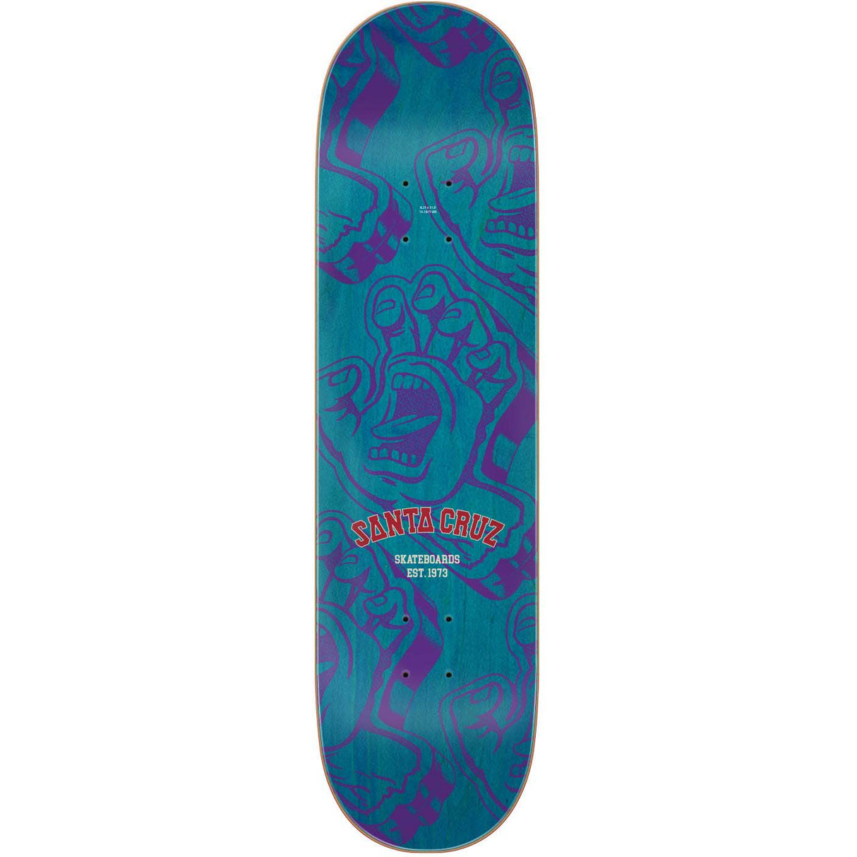 Santa Cruz Screaming Foam Hand Skateboard Deck - 8.25"