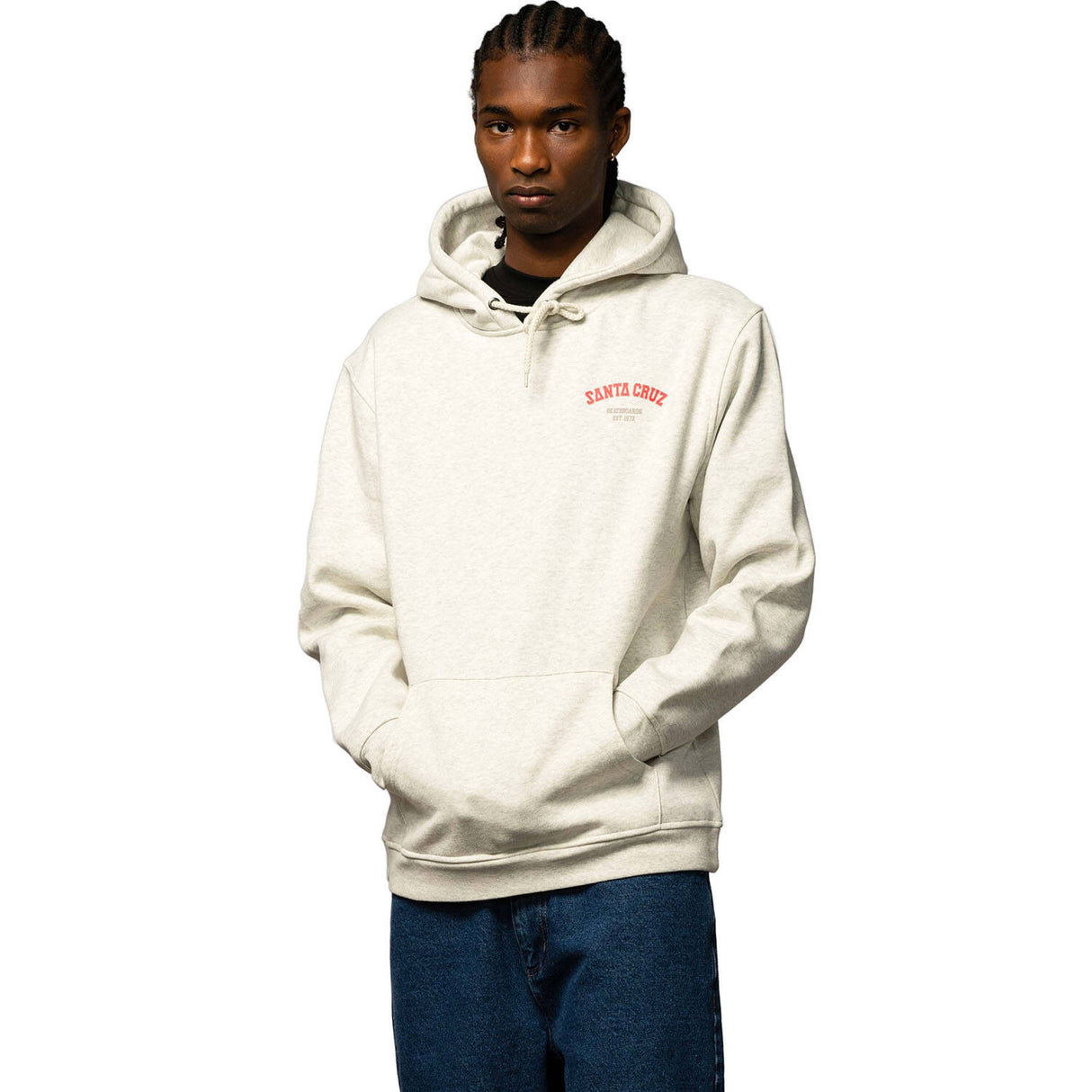 Santa Cruz Screaming Foam Hand Hoodie - Athletic Heather
