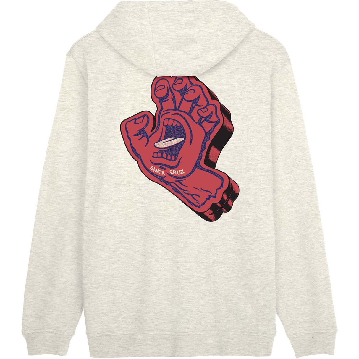 Santa Cruz Screaming Foam Hand Hoodie - Athletic Heather