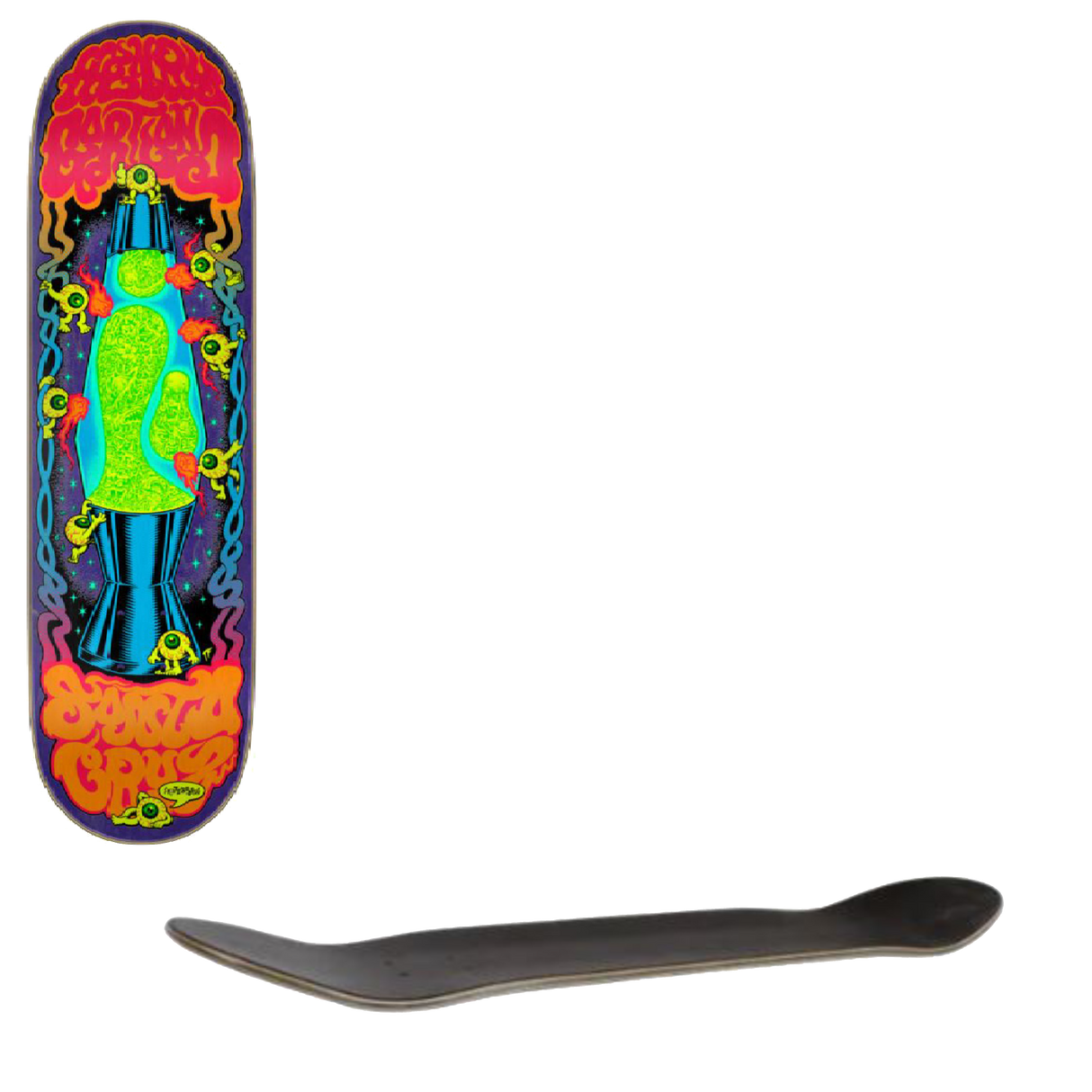 Santa Cruz Gartland Lava Lamp Skateboard Deck - Multi 8.28"