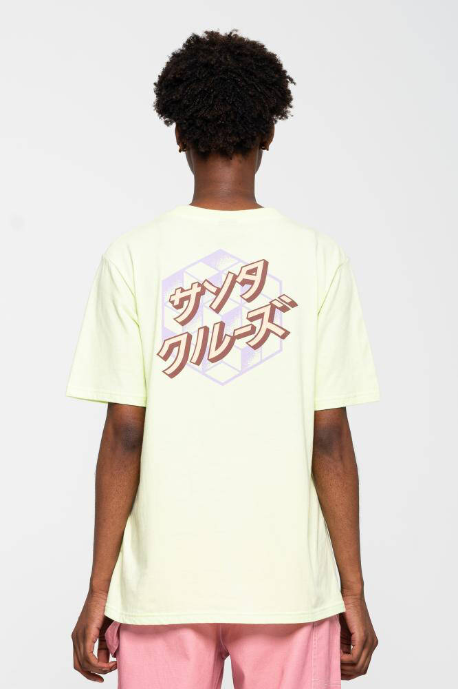 Santa Cruz Japanese Optical Dot Womens T Shirt - Aloe Green