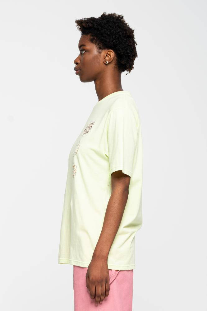 Santa Cruz Japanese Optical Dot Womens T Shirt - Aloe Green