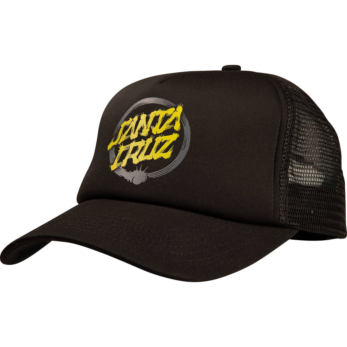 Santa Cruz Mako Dot Meshback Cap - Black/Black