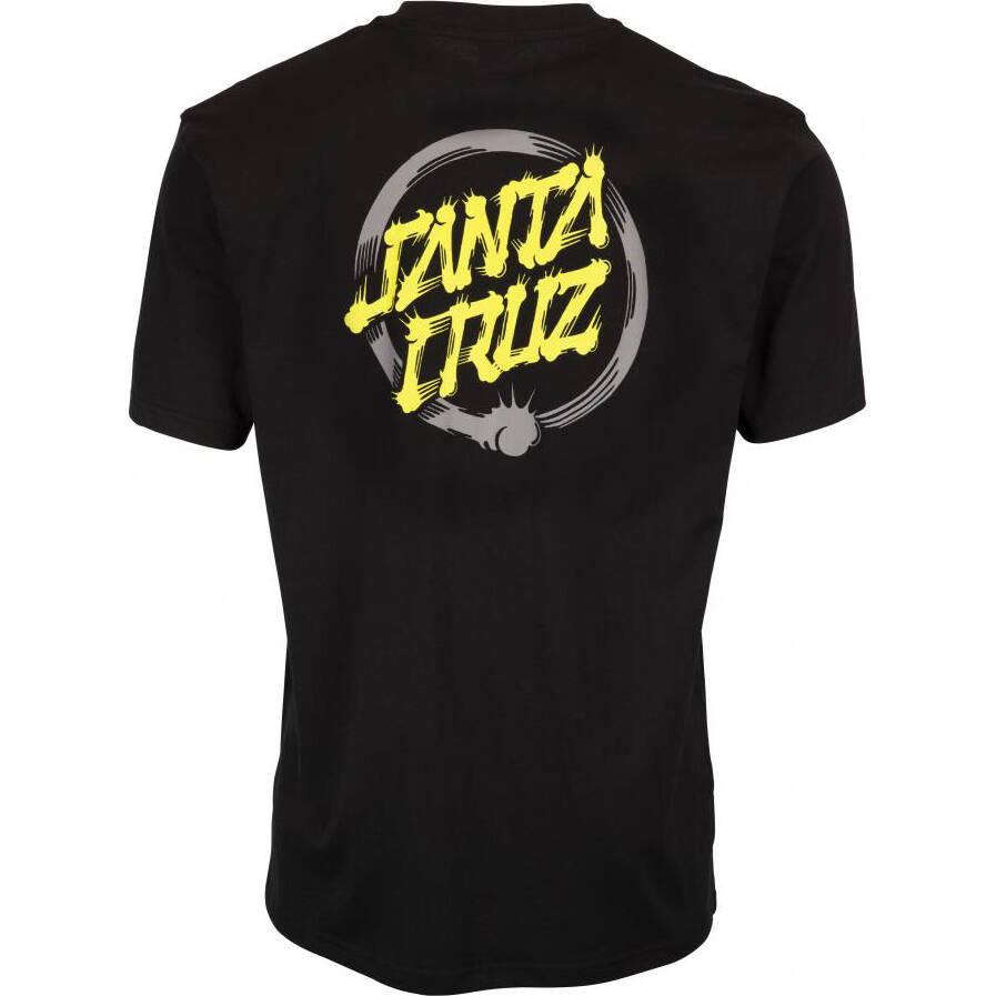 Santa Cruz Mako Dot T Shirt - Black