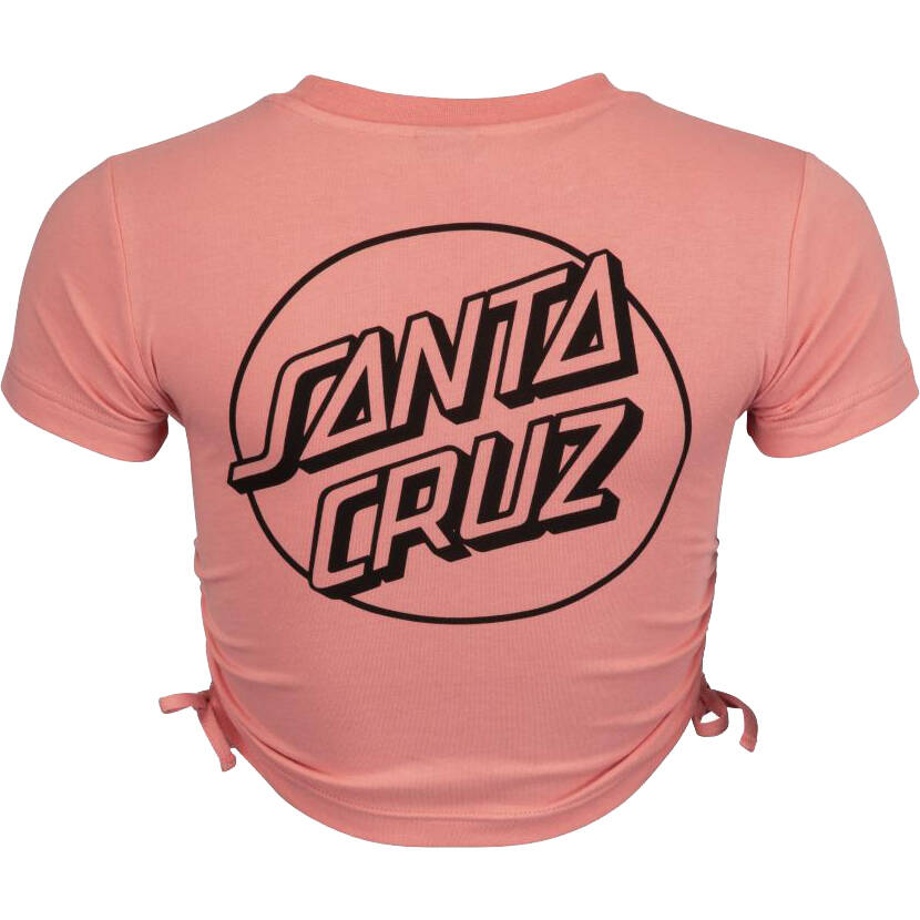 Santa Cruz Opus Dot Tie Womens Cropped T Shirt - Pink Amethyst