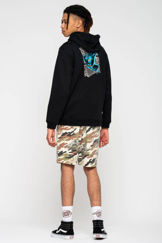 Santa Cruz Split Strip Hand Hoodie - Black