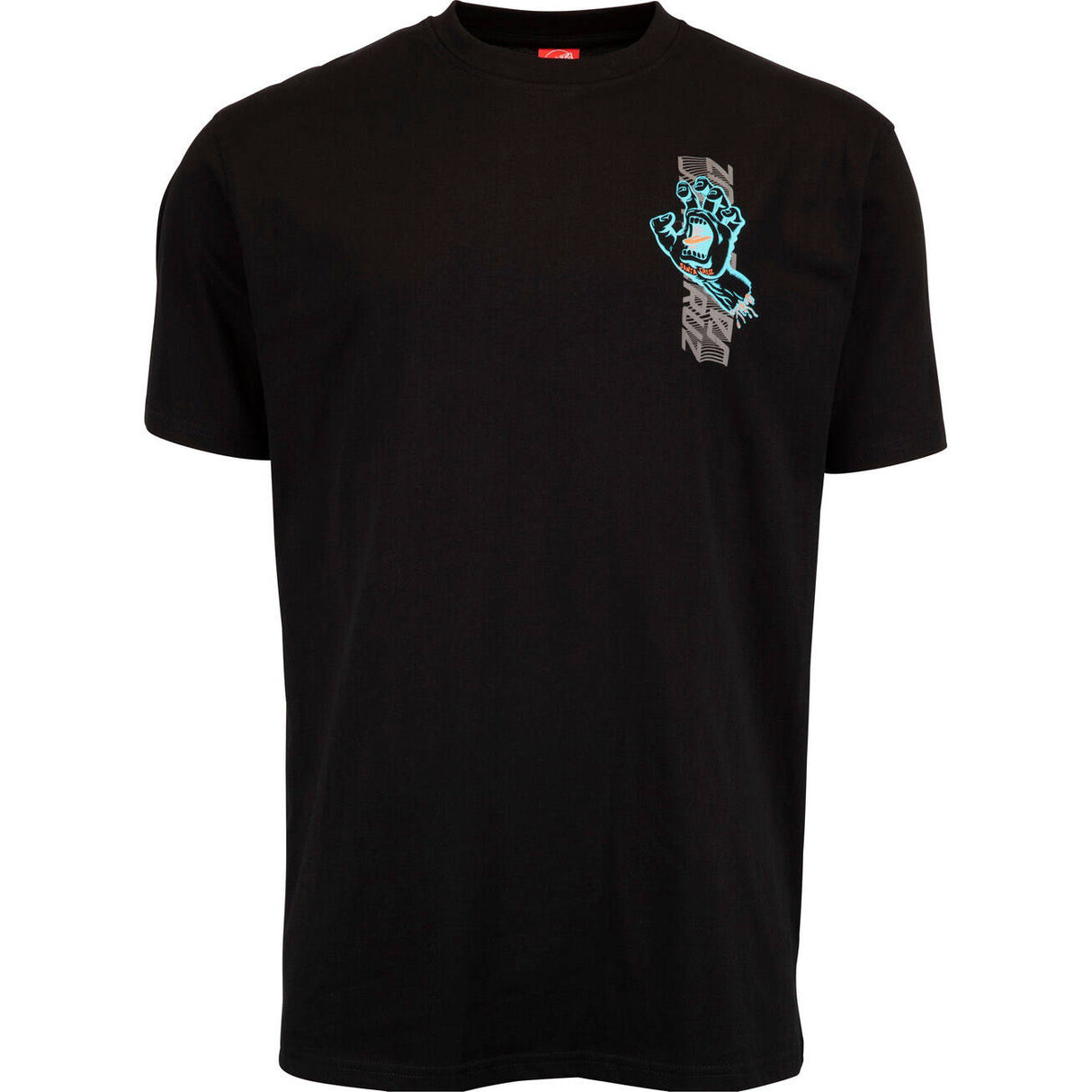 Santa Cruz Split Strip Hand T Shirt - Black