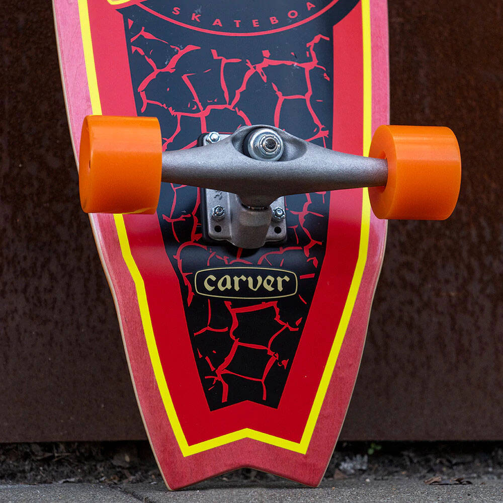 Santa Cruz Flame Dot Shark Surf Skate Complete Cruzer - 31.52"