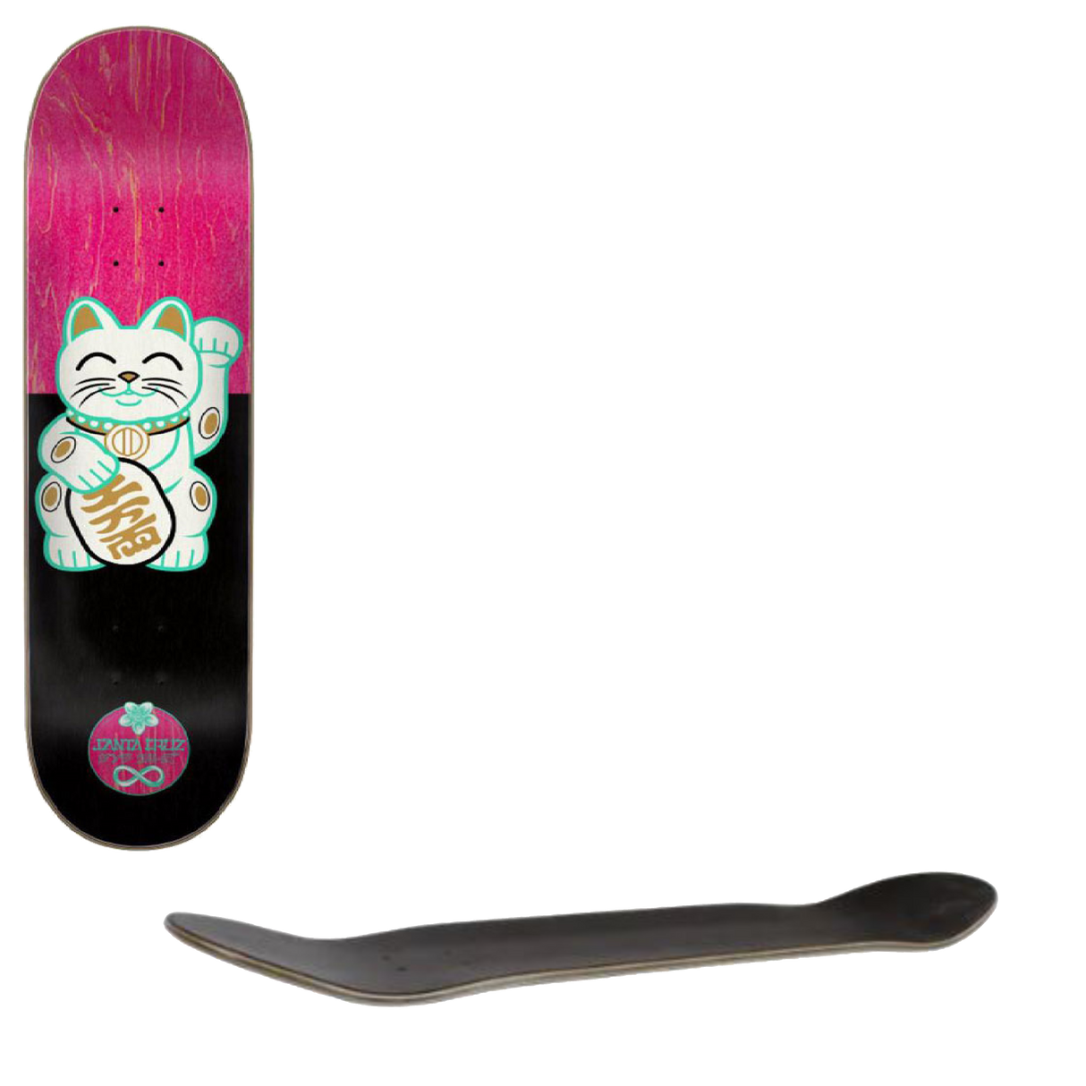 Santa Cruz Lucky Cat Birch Skateboard Deck - 7.75"