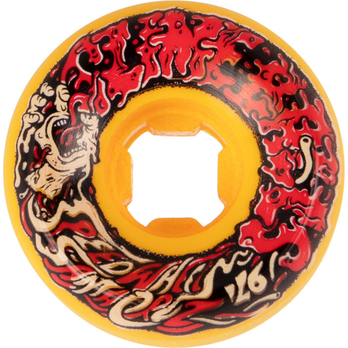 Santa Cruz Slime Balls Vomit Mini II 97a Skateboard Wheels - Orange 53mm