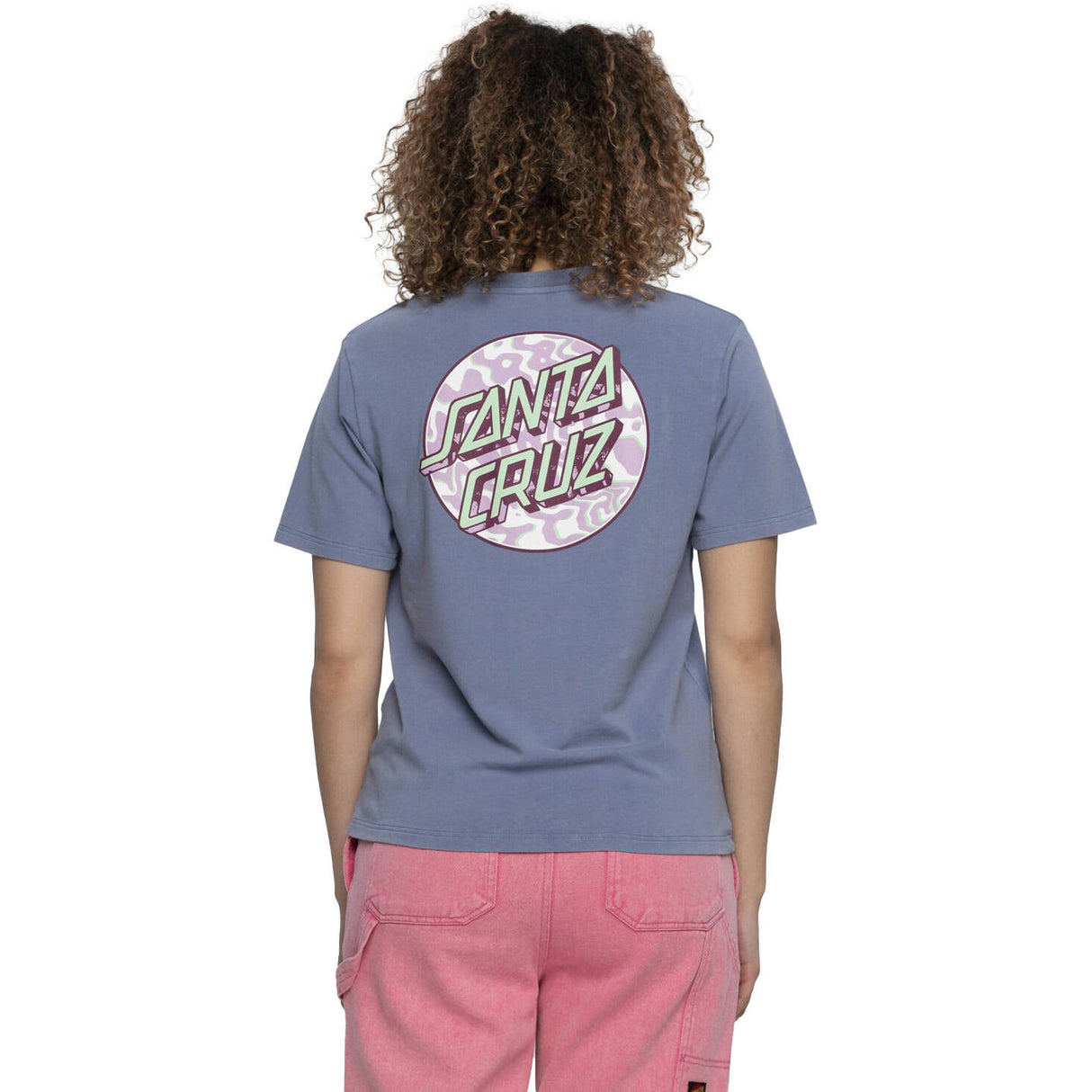 Santa Cruz Zebra Marble Dot T Shirt - Navy