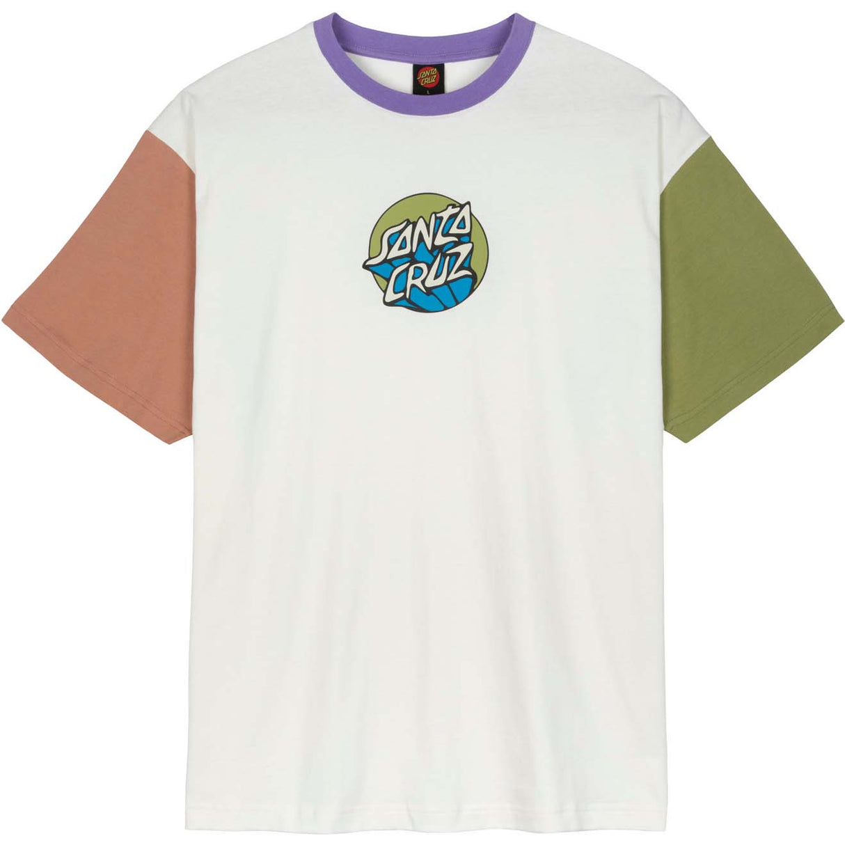 Santa Cruz Crinkle Delta Dot Front T Shirt - Multi