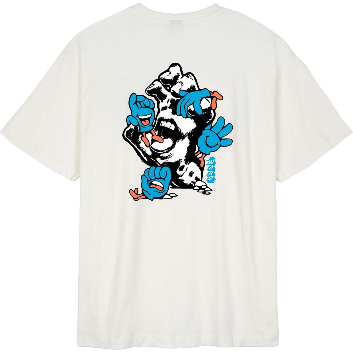 Santa Cruz Chisel Hand T Shirt - Optic White