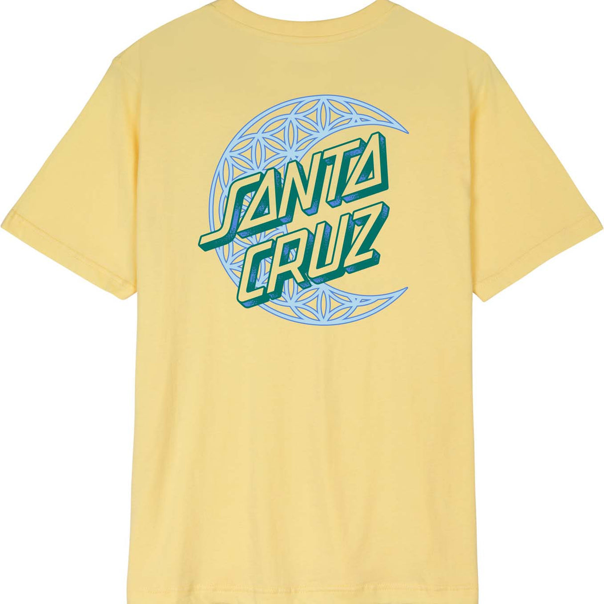 Santa Cruz Geo Moon Dot Womens T Shirt - Pale Banana