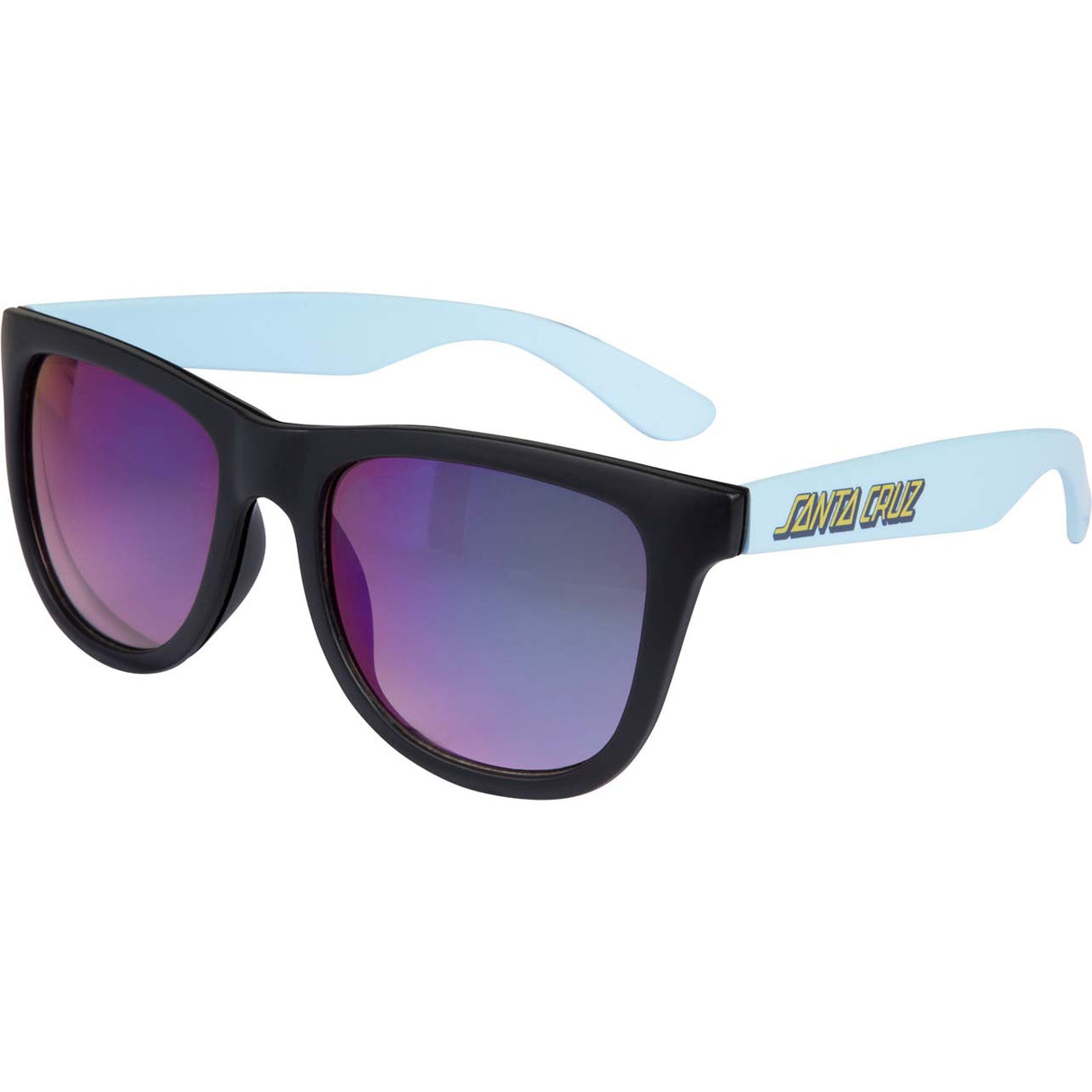 Santa Cruz Inferno Strip Sunglasses - Black/Light Blue