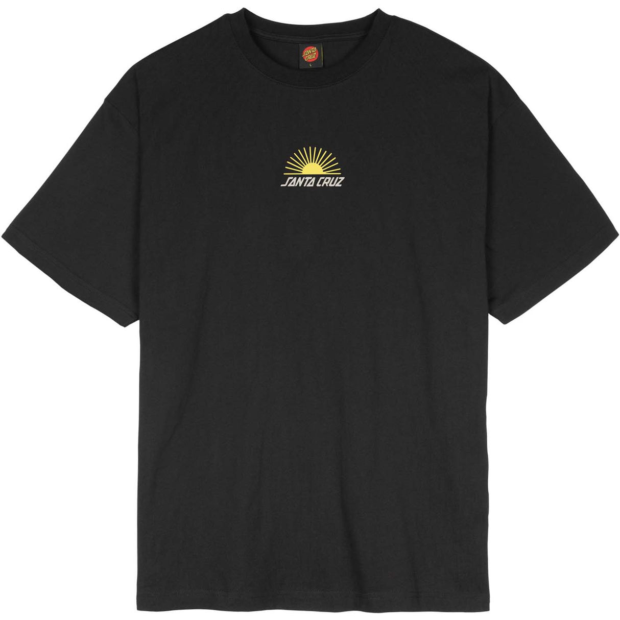 Santa Cruz Rise 'N Shine Front T Shirt - Black