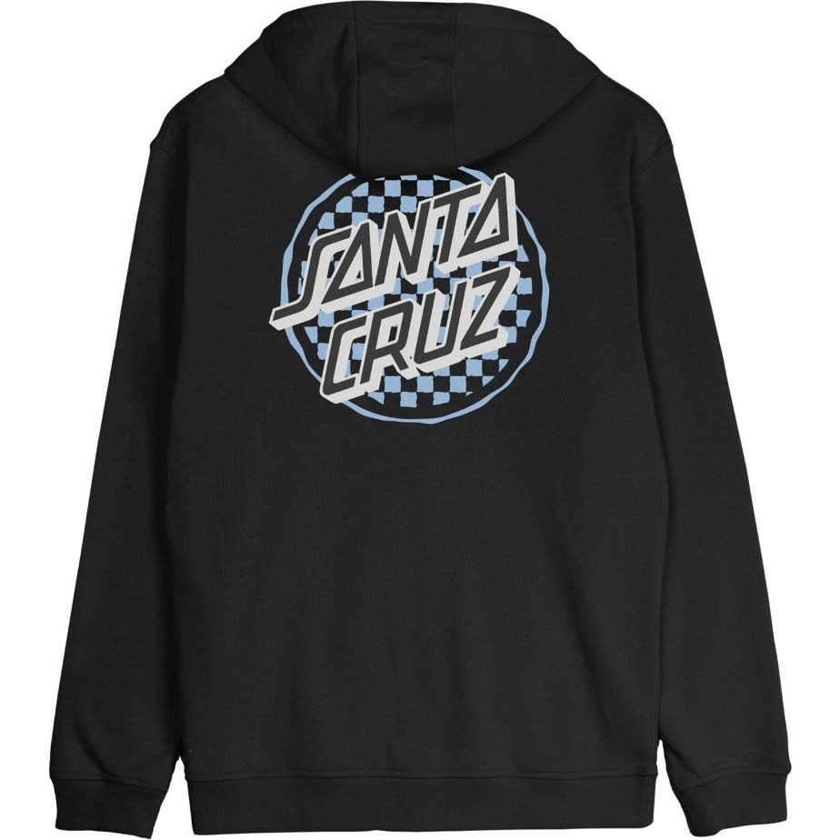 Santa Cruz Breaker Check Opus Dot Zip Hoodie - Black