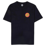 Santa Cruz Classic Dot Chest T Shirt - Black