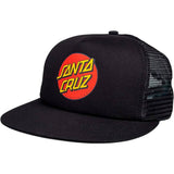 Santa Cruz Classic Dot Mesh Cap - Black/Black