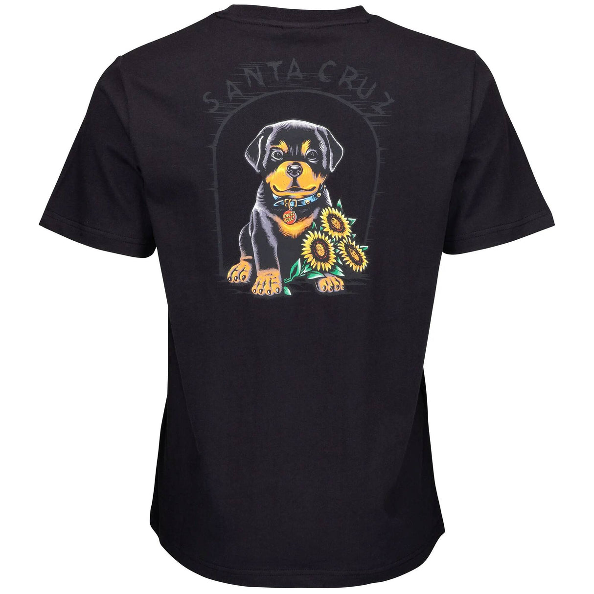 Santa Cruz Womens Dressen Dog House T Shirt - Black Wash
